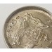 AUSTRALIA 1951 . SIXPENCE . ERROR . MIS-STRIKE .  OFF CENTRE